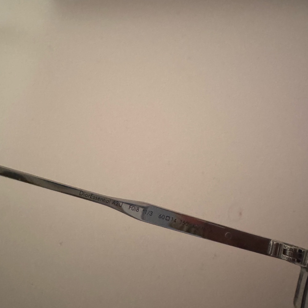 Dior Monogram Blue Lens Aviator Sunglasses with Case - Picture 6 of 10